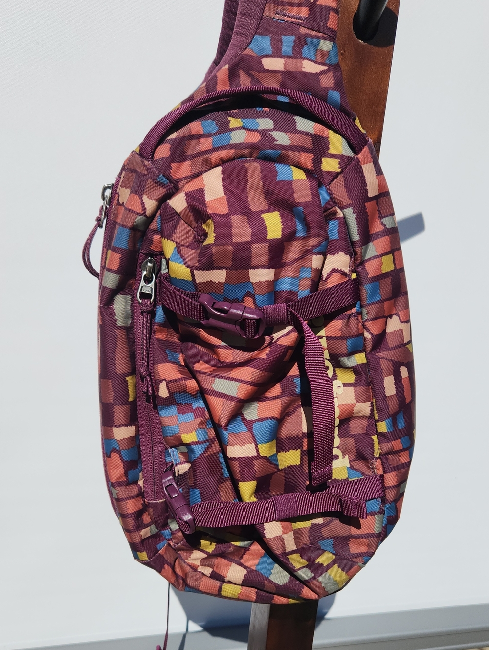 Patagonia Atom Sling Bag 8L Purple Multicolor Geometric Crossbody Backpack